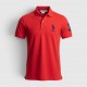 U.S. Polo Assn. Κόκκινη Ανδρική Μπλούζα Polo με Μεγάλο Κεντημένο Logo / Pre-Owned
